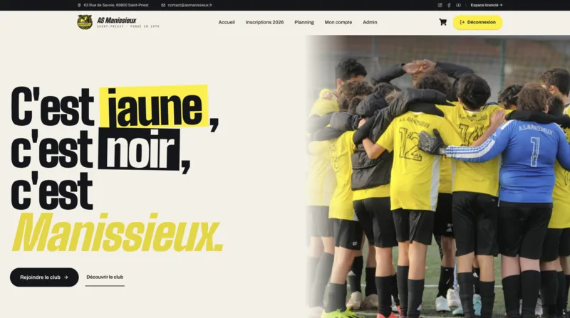 Site du club AS Manissieux